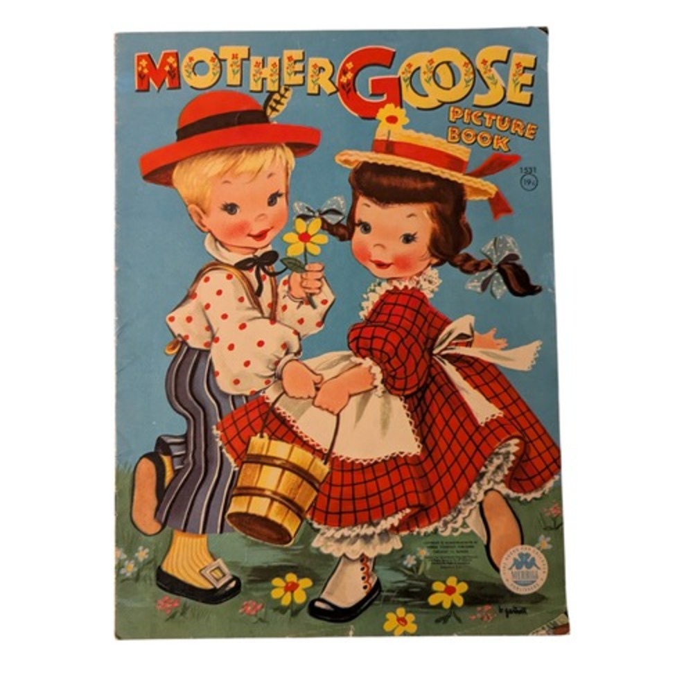 1948 Merrill Mother Goose Children's Picture Book 13"